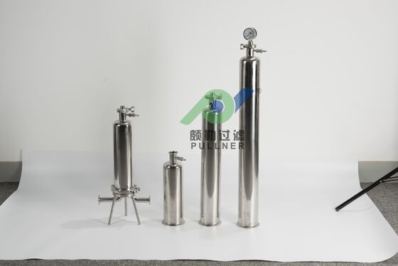 316L Edelstahl Einzelkartuschenfiltergehäuse für industrielle Flüssigkeitsfiltration mit unterschiedlichen Abmessungen