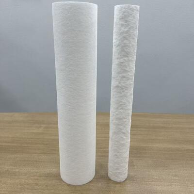 20ich Melt Blown Filter Cartridge με βαθμιαία πυκνότητα πόρων και πιστοποίηση ISO9001 για καθαρισμό νερού
